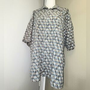 Pierre Cardin Button Down Short Sleeve Collar Shirt, XL, RARE Vintage